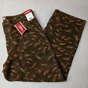 Wrangler Utility Double Knee Pants Men's Size 38x30 Micro Brush Camo Relaxed